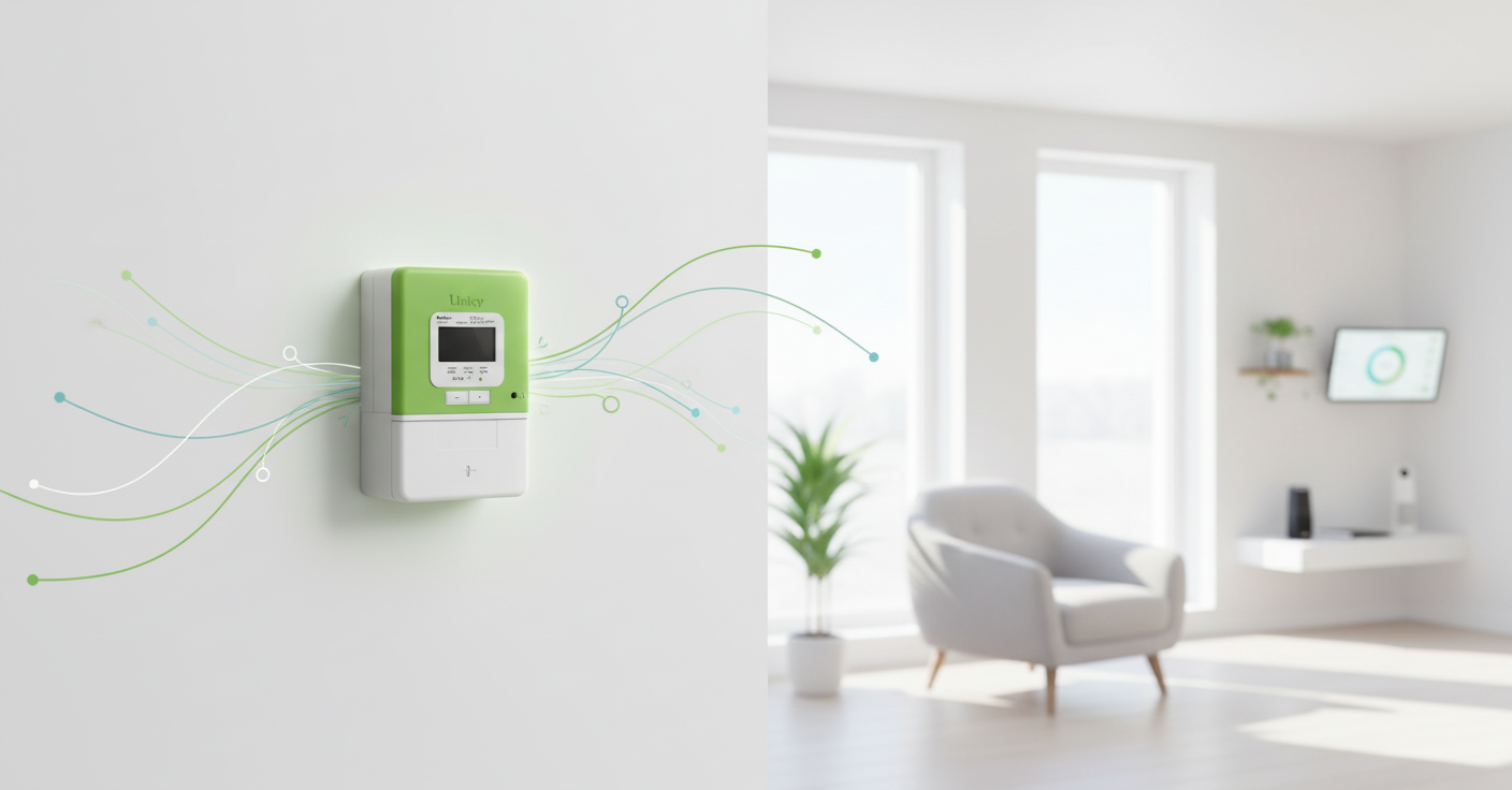 Compteur Linky dans un salon