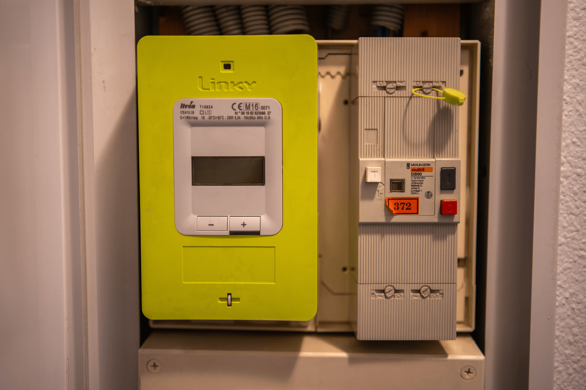 Installation d'un compteur électrique
